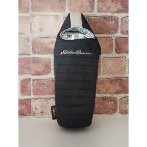 Eddie Bauer Puffin Insulated Wine Cooler Bag Black NWT